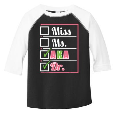 Aka Doctor Medical Worker Appreciation Graduation Toddler Fine Jersey T-Shirt