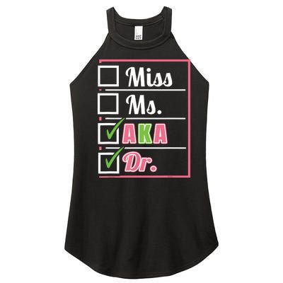 Aka Doctor Medical Worker Appreciation Graduation Women’s Perfect Tri Rocker Tank