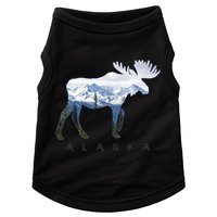 Alaska Day Moose Snowy Mountain Alaskan Tourist Doggie Tank