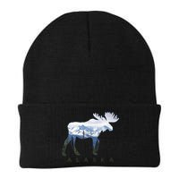 Alaska Day Moose Snowy Mountain Alaskan Tourist Beanie
