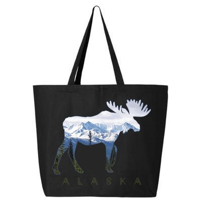 Alaska Day Moose Snowy Mountain Alaskan Tourist 25L Jumbo Tote