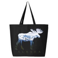 Alaska Day Moose Snowy Mountain Alaskan Tourist 25L Jumbo Tote