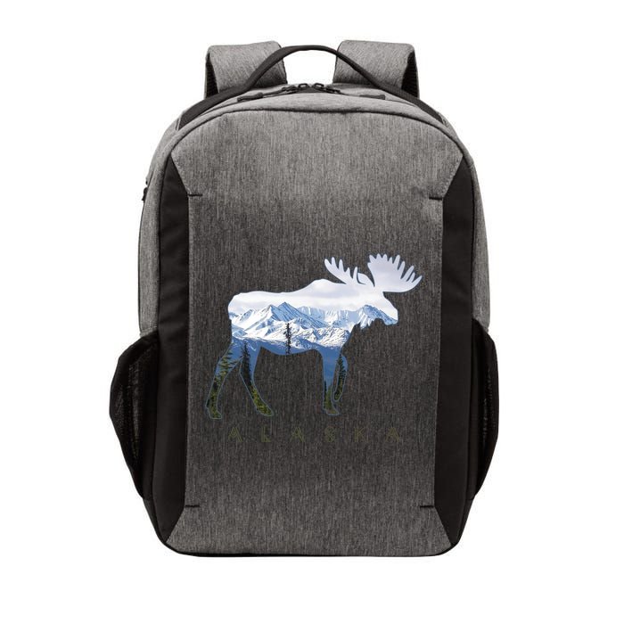 Alaska Day Moose Snowy Mountain Alaskan Tourist Vector Backpack
