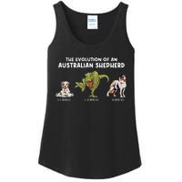 Aussie Dog Mom The Evolution Of An Australian Shepherd Ladies Essential Tank