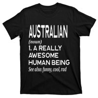 Australian Definition Melbourne Sydney Brisbane Perth T-Shirt