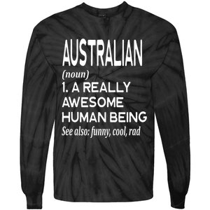 Australian Definition Melbourne Sydney Brisbane Perth Tie-Dye Long Sleeve Shirt