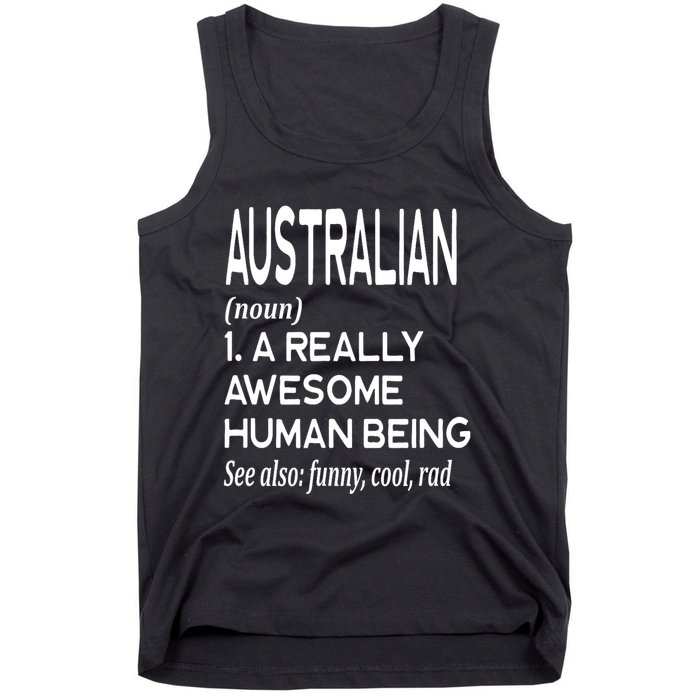 Australian Definition Melbourne Sydney Brisbane Perth Tank Top