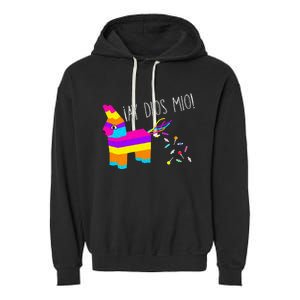 ¡Ay Dios Mio! Piñata Problems Worried Burro Pinata has Candy Accident Classic Garment-Dyed Fleece Hoodie