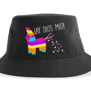 ¡Ay Dios Mio! Piñata Problems Worried Burro Pinata has Candy Accident Classic Sustainable Bucket Hat