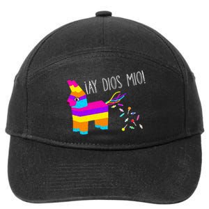 ¡Ay Dios Mio! Piñata Problems Worried Burro Pinata has Candy Accident Classic 7-Panel Snapback Hat