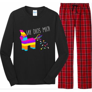 ¡Ay Dios Mio! Piñata Problems Worried Burro Pinata has Candy Accident Classic Long Sleeve Pajama Set