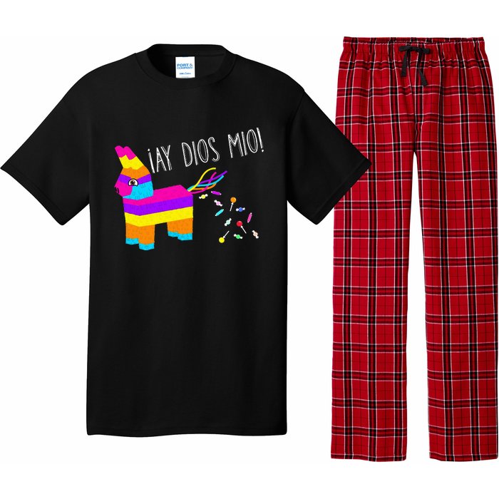 ¡Ay Dios Mio! Piñata Problems Worried Burro Pinata has Candy Accident Classic Pajama Set