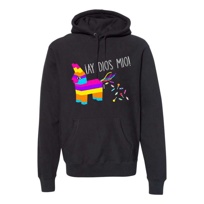 ¡Ay Dios Mio! Piñata Problems Worried Burro Pinata has Candy Accident Classic Premium Hoodie