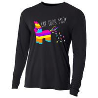 ¡Ay Dios Mio! Piñata Problems Worried Burro Pinata has Candy Accident Classic Cooling Performance Long Sleeve Crew