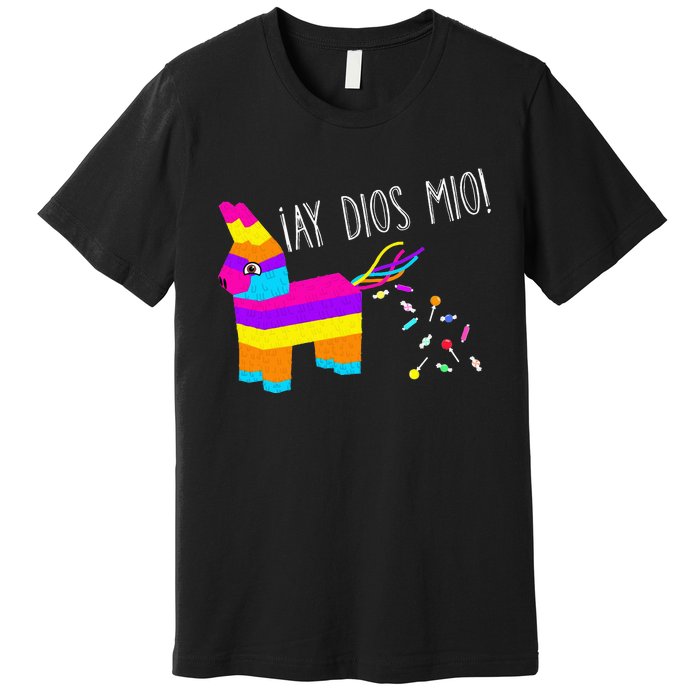 ¡Ay Dios Mio! Piñata Problems Worried Burro Pinata has Candy Accident Classic Premium T-Shirt