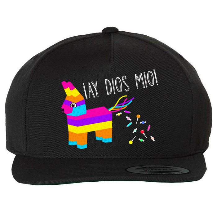 ¡Ay Dios Mio! Piñata Problems Worried Burro Pinata has Candy Accident Classic Wool Snapback Cap