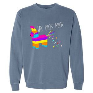 ¡Ay Dios Mio! Piñata Problems Worried Burro Pinata has Candy Accident Classic Garment-Dyed Sweatshirt