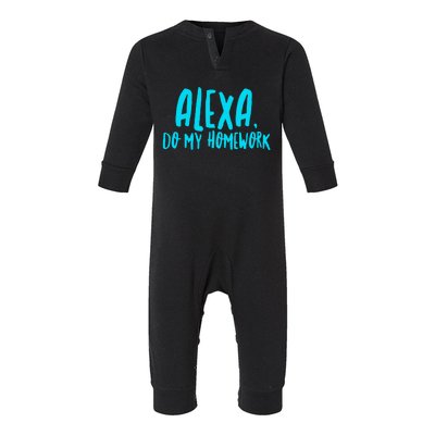 Alexa Do My Homework Infant Fleece One Piece