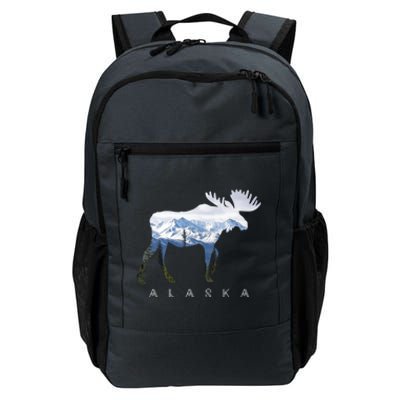 Alaska Day Moose Snowy Mountain Alaskan Tourist Or Resident Gift Daily Commute Backpack