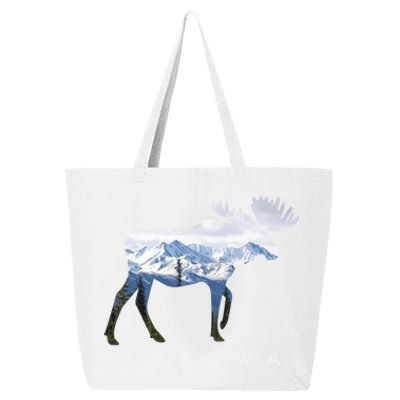 Alaska Day Moose Snowy Mountain Alaskan Tourist Or Resident Gift 25L Jumbo Tote