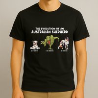 Aussie Dog Mom The Evolution Of An Australian Shepherd T-Shirt
