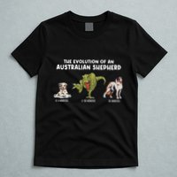 Aussie Dog Mom The Evolution Of An Australian Shepherd T-Shirt