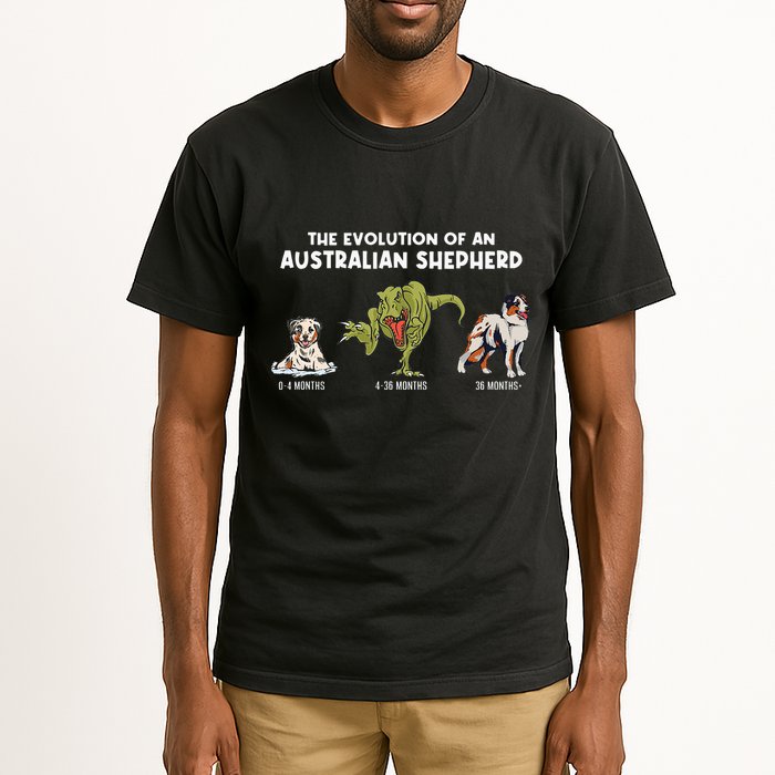 Aussie Dog Mom The Evolution Of An Australian Shepherd Tall T-Shirt