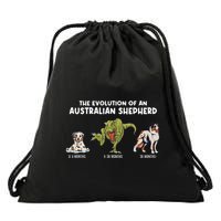 Aussie Dog Mom The Evolution Of An Australian Shepherd Drawstring Bag