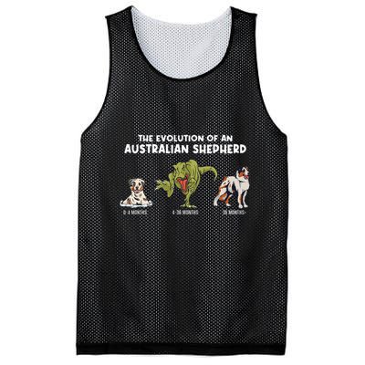 Aussie Dog Mom The Evolution Of An Australian Shepherd Mesh Reversible Basketball Jersey Tank
