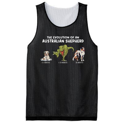 Aussie Dog Mom The Evolution Of An Australian Shepherd Mesh Reversible Basketball Jersey Tank