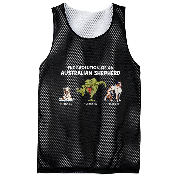 Aussie Dog Mom The Evolution Of An Australian Shepherd Mesh Reversible Basketball Jersey Tank