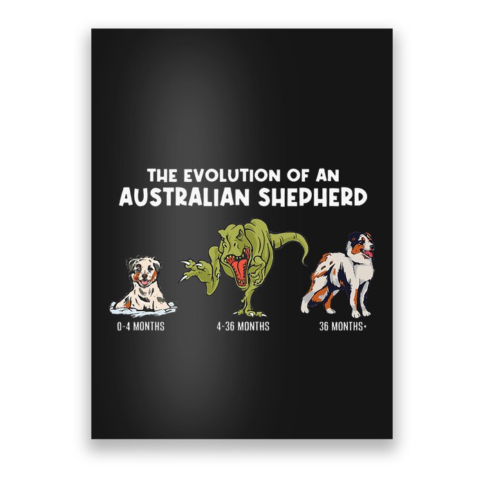 Aussie Dog Mom The Evolution Of An Australian Shepherd Poster