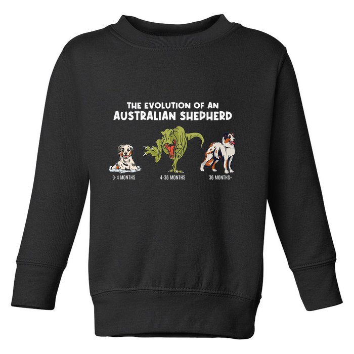 Aussie Dog Mom The Evolution Of An Australian Shepherd Toddler Sweatshirt