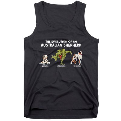 Aussie Dog Mom The Evolution Of An Australian Shepherd Tank Top