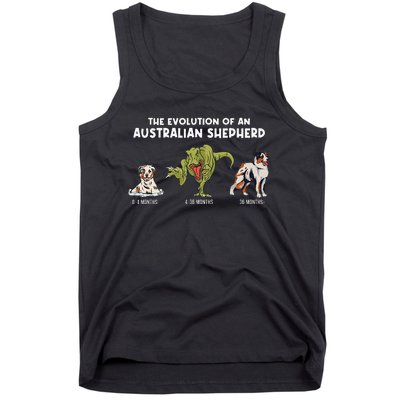 Aussie Dog Mom The Evolution Of An Australian Shepherd Tank Top