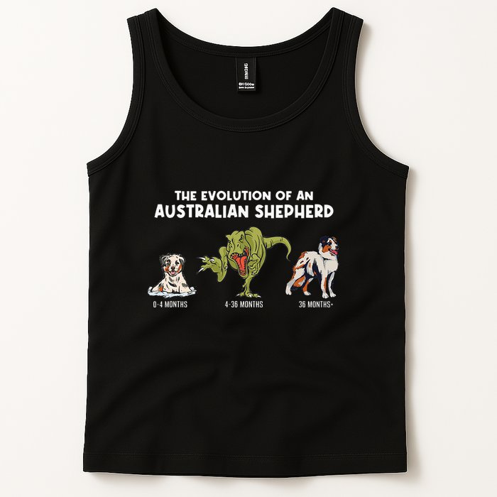 Aussie Dog Mom The Evolution Of An Australian Shepherd Tank Top