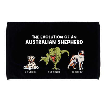 Aussie Dog Mom The Evolution Of An Australian Shepherd Microfiber Hand Towel
