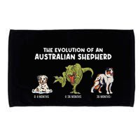 Aussie Dog Mom The Evolution Of An Australian Shepherd Microfiber Hand Towel