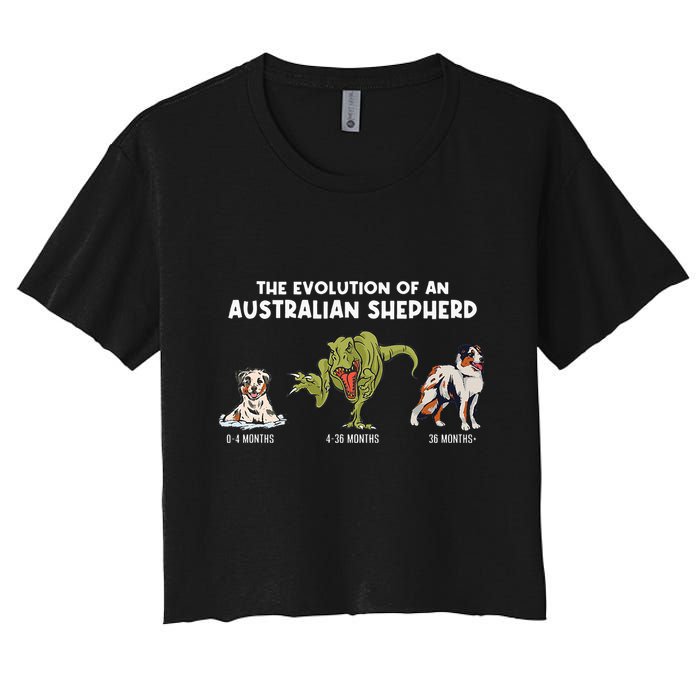 Aussie Dog Mom The Evolution Of An Australian Shepherd Crop Top