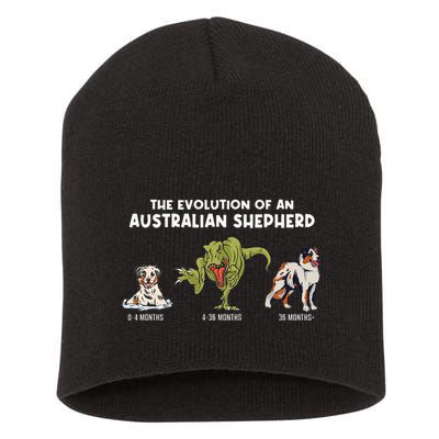 Aussie Dog Mom The Evolution Of An Australian Shepherd Short Acrylic Beanie