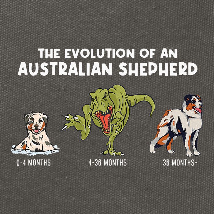Aussie Dog Mom The Evolution Of An Australian Shepherd Cotton Canvas Backpack