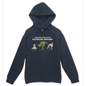 Aussie Dog Mom The Evolution Of An Australian Shepherd Urban Pullover Hoodie