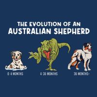 Aussie Dog Mom The Evolution Of An Australian Shepherd Infant Baby Jersey Bodysuit