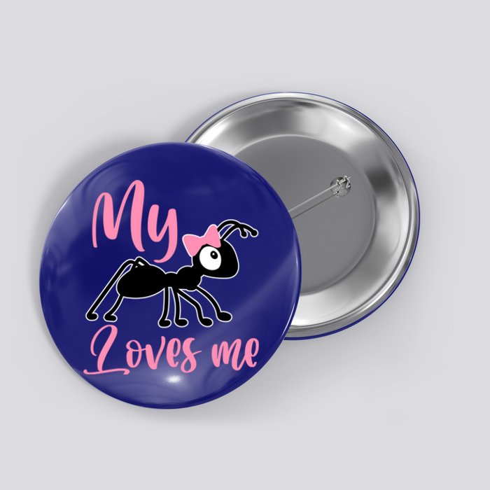 Ant Design My Aunt Loves Me Family Funny Gift For Nephew And Niece Gift Button