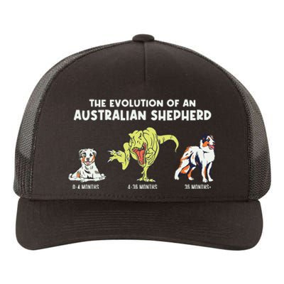 Aussie Dog Mom The Evolution Of An Australian Shepherd Yupoong Adult 5-Panel Trucker Hat