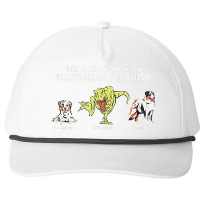 Aussie Dog Mom The Evolution Of An Australian Shepherd Snapback Five-Panel Rope Hat