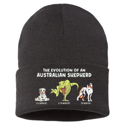 Aussie Dog Mom The Evolution Of An Australian Shepherd Sustainable Knit Beanie