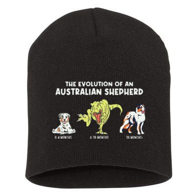 Aussie Dog Mom The Evolution Of An Australian Shepherd Short Acrylic Beanie