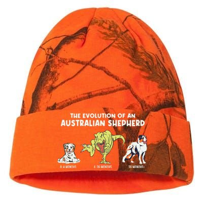 Aussie Dog Mom The Evolution Of An Australian Shepherd Kati Licensed 12" Camo Beanie