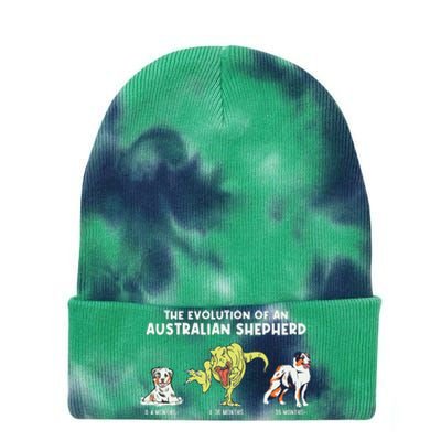 Aussie Dog Mom The Evolution Of An Australian Shepherd Tie Dye 12in Knit Beanie